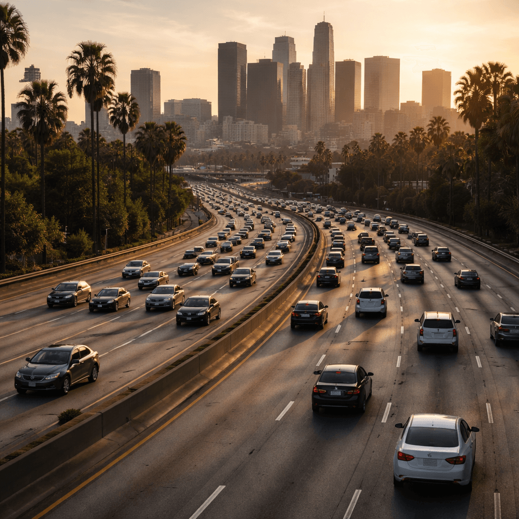 Los Angeles County Commute Times Drop to 30.4 Minutes, Lowest in Five Years