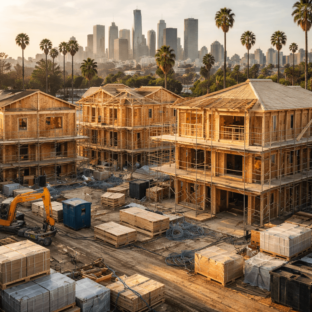 Los Angeles single-family permits rebounded 38% in 2025, but the gap remains wide